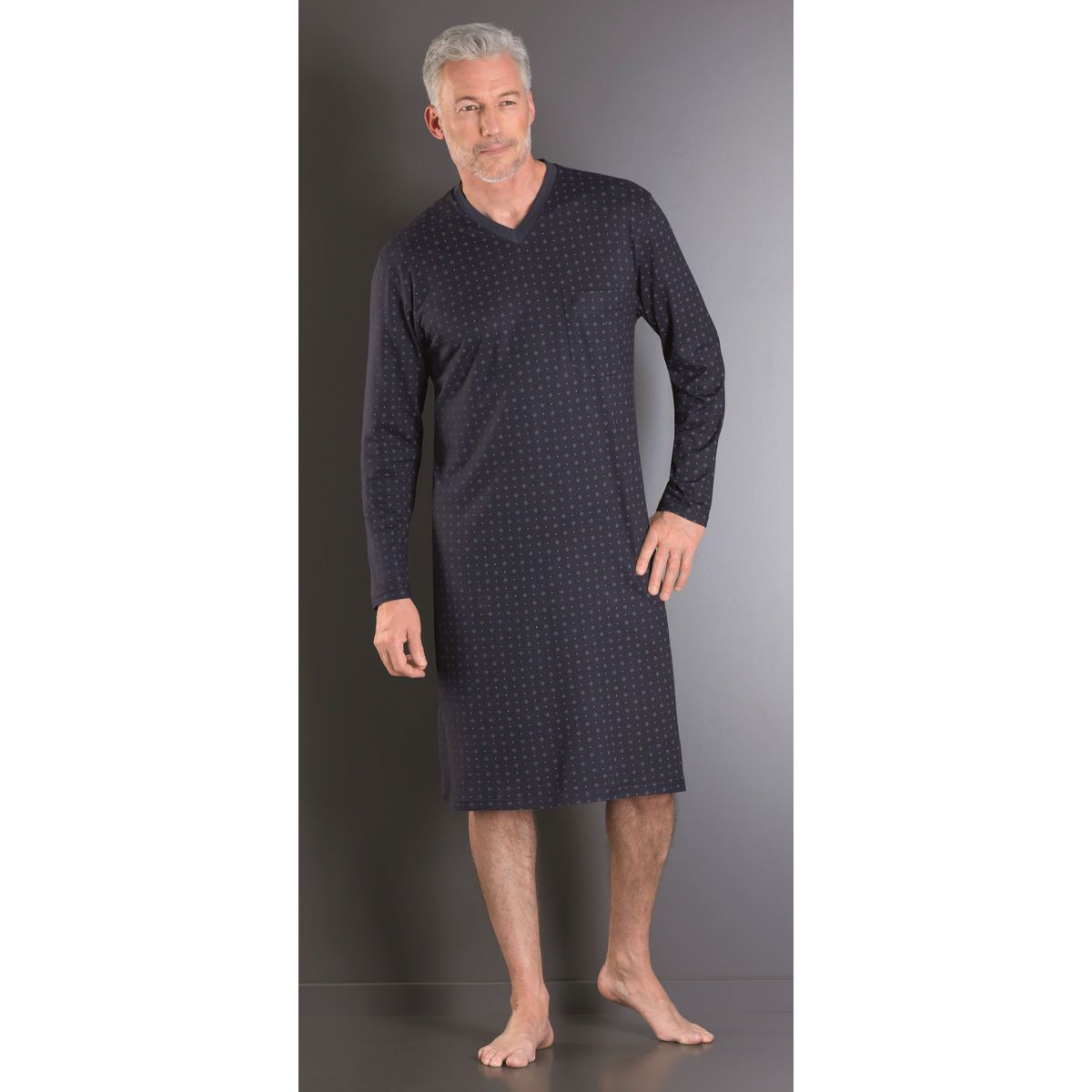 Respectvol temperen Onheil Nachthemd heren blauw Hajo | Gratis verzending | Online de mooiste  pyjama's, nachthemden, ondermode en meer