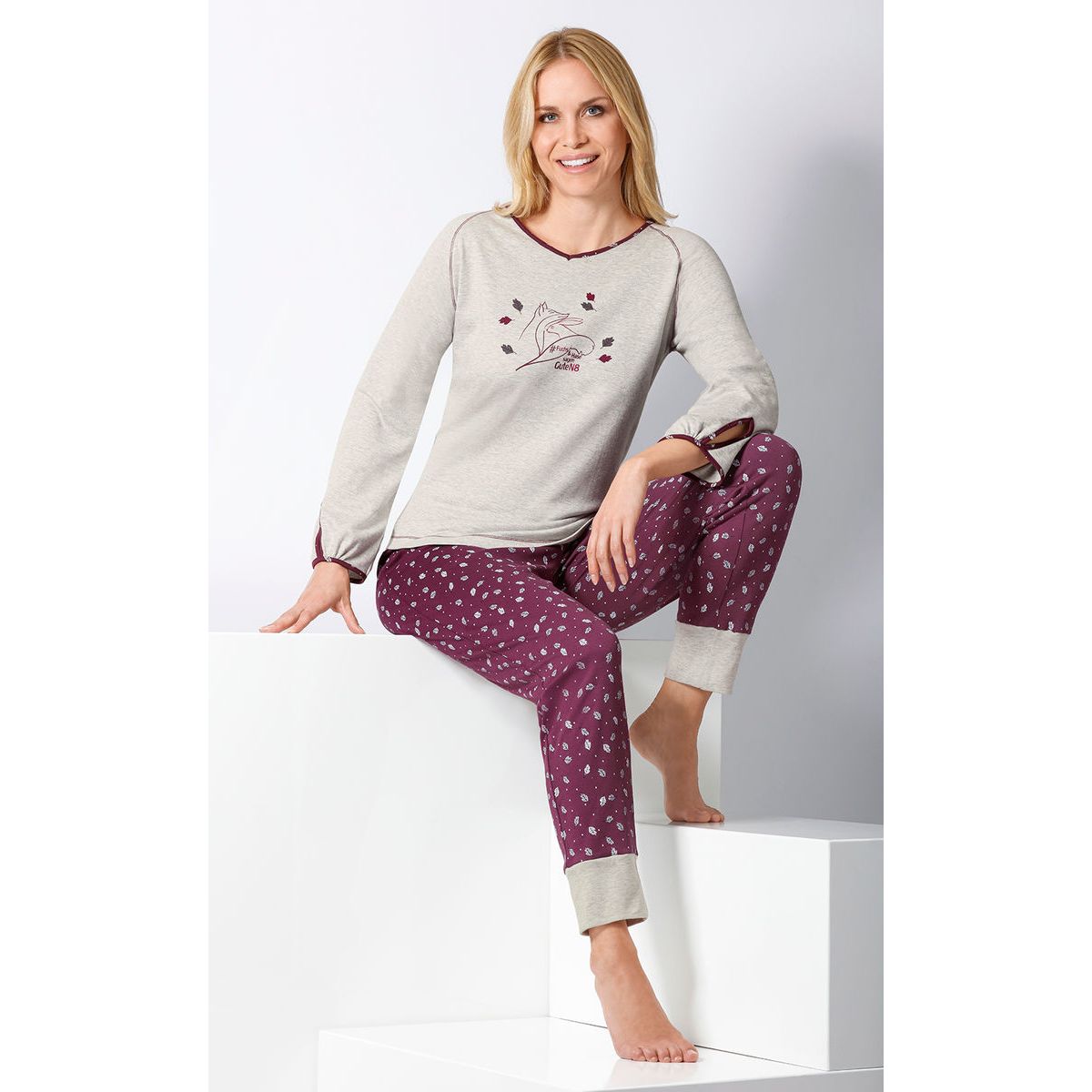 Warme dames pyjama Hajo | Gratis verzending Online de mooiste ondermode en