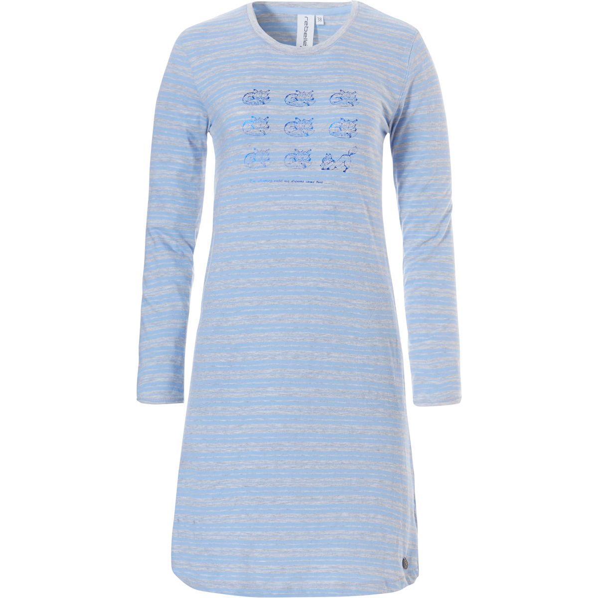 tyfoon ui Jabeth Wilson Dames nachthemd blauw Rebelle | Gratis verzending | Online de mooiste  pyjama's, nachthemden, ondermode en meer