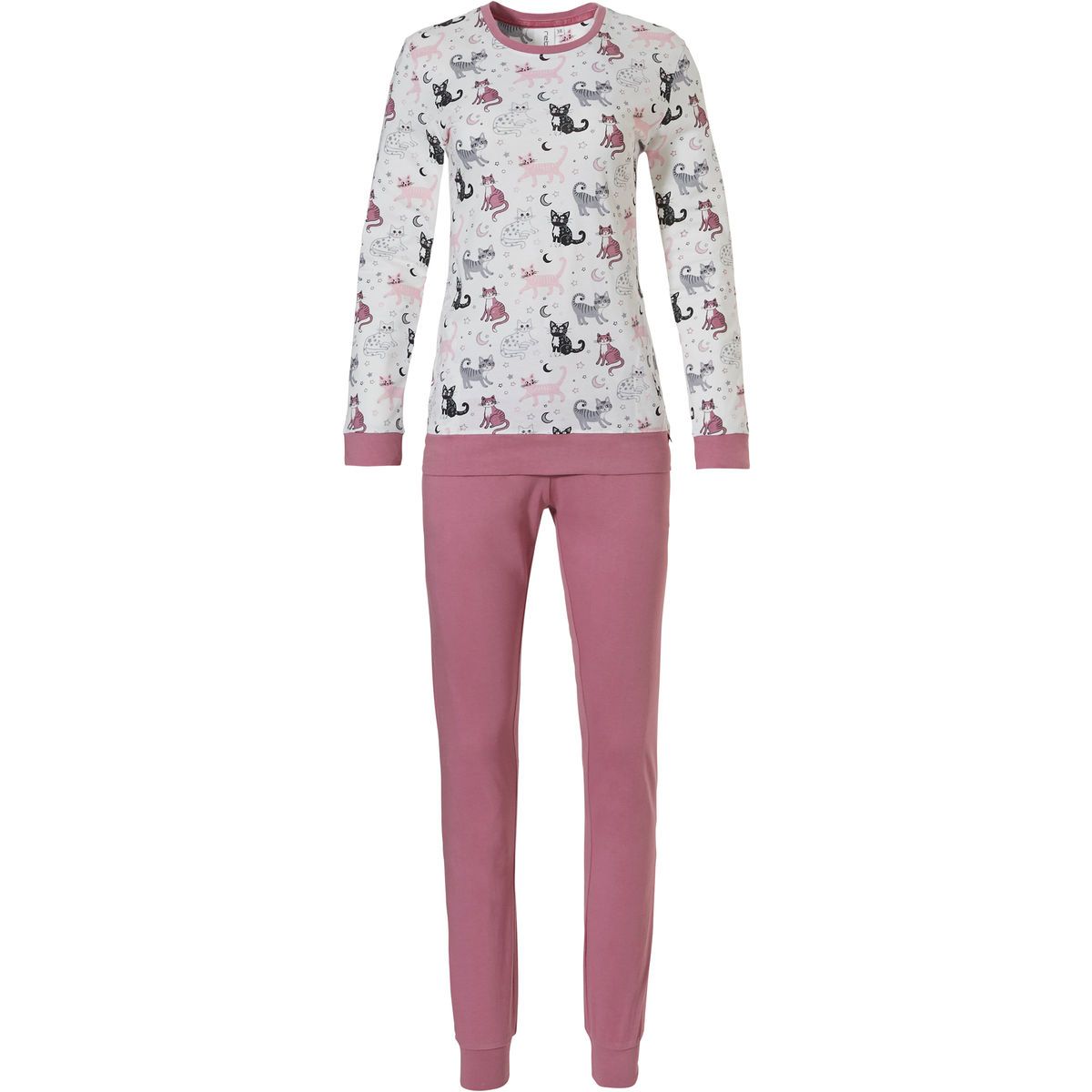 Kleding Dameskleding Pyjamas & Badjassen Sets cadeau voor vriendin / familie home wear dikke fleece lounge dragen wit / roze lounge bijpassende set 2 stuks zoete en schattige kat patroon dagelijkse outfits 