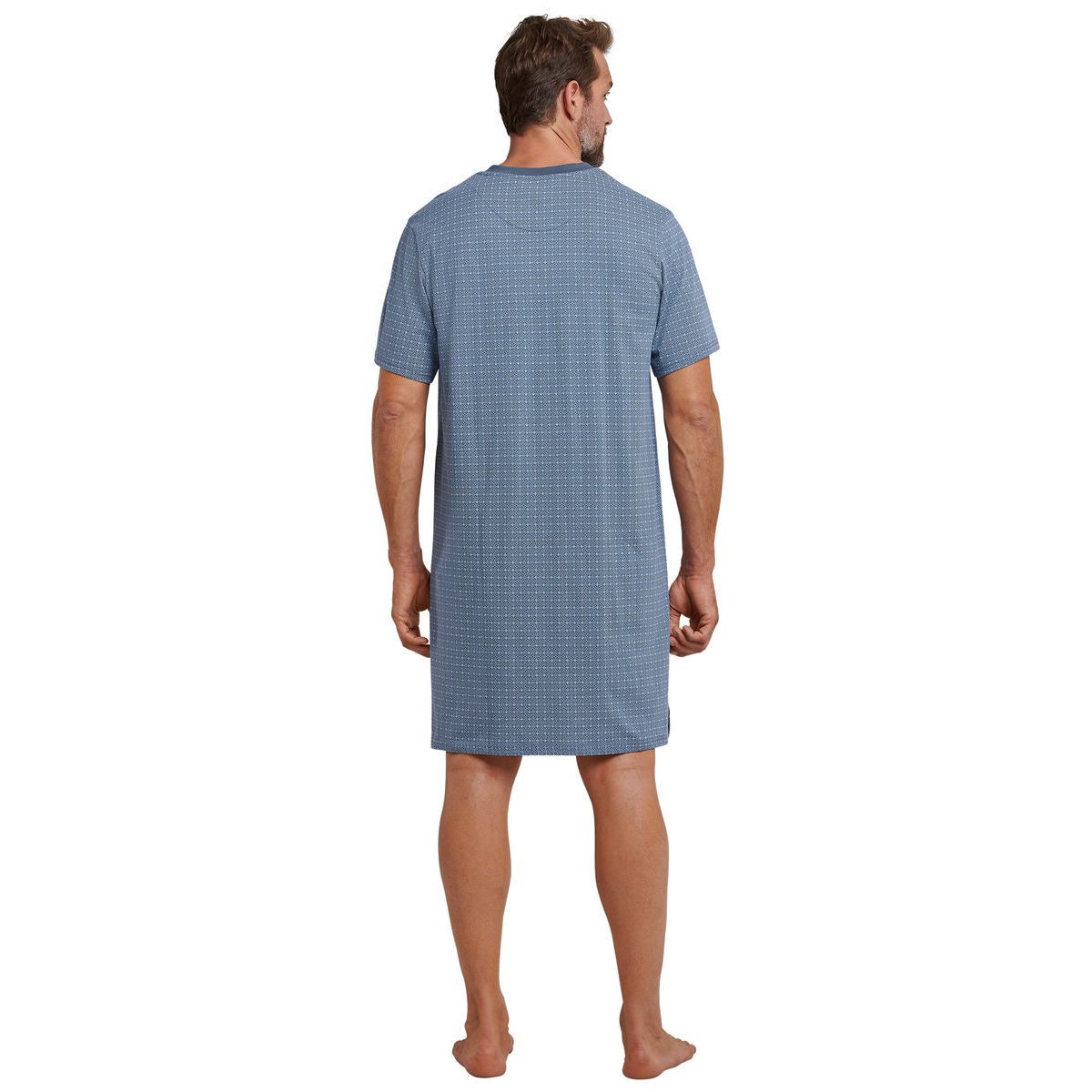 Schiesser heren nachthemd indigo blauw | Bestel eenvoudig online | Gratis  verzending | Snel in huis | Online de mooiste pyjama\'s, nachthemden,  ondermode en meer