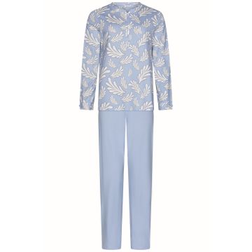 IJsblauwe katoenen pyjama Pastunette