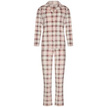 Duurzame fleece doorknooppyjama Pastunette