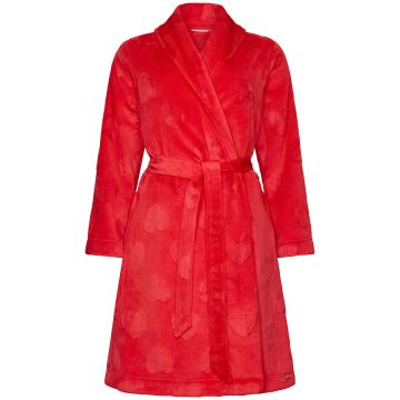 Rode fleece badjas Rebelle