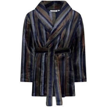 Korte fleece heren badjas