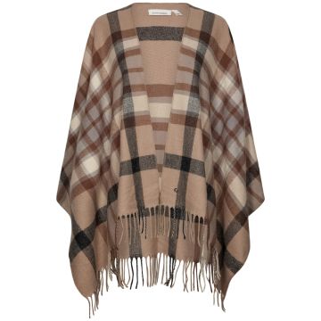 Bruine ruiten cape Pastunette