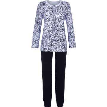 Katoenen pyjama grafische bloemen