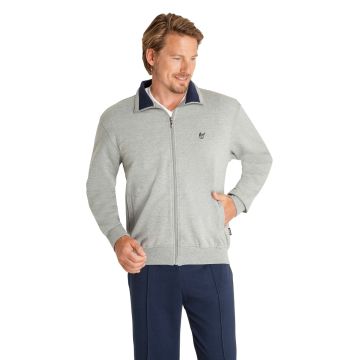 Heren homewear jasje Hajo grijs