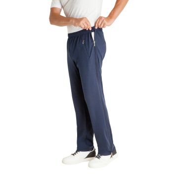 Heren trainingsbroek of revalidatiebroek met rits blauw