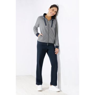 Dames huispak Hajo donkerblauw interlock
