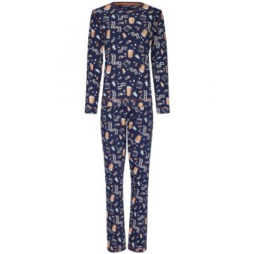 Warme pyjama interlock popcorn Robin