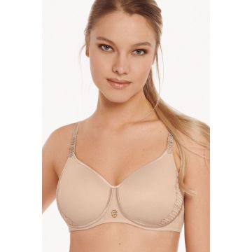 Beige beugelloze BH Lisca serie Ivonne B - E