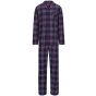 Flanellen heren doorknoop pyjama Jim