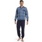 Robson heren pyjama blauwe ruit
