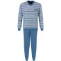 Robson pyjama heren gestreept blauw