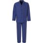 Blauwe doorknoop pyjama Robson