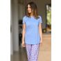 Ringella pyjama blauw patroon