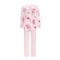 Doorknoop pyjama dames licht roze van Ringella