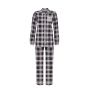Geruite dames doorknoop pyjama Ringella