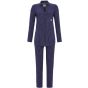 Donker blauwe doorknoop pyjama