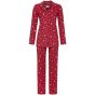 Doorknoop kerst pyjama rood