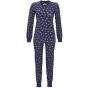 Donkerblauwe bloemen pyjama Ringella