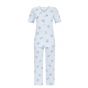 Bloemen pyjama pastelblauw Ringella