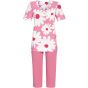 Roze Ringella pyjama bloemen