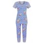 Bloomy dames pyjama blauw van Ringella