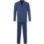 Heren doorknoop pyjama blauw Robson