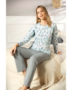 Dames pyjama Hajo Mint Klima-Komfort