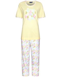 Gele katoenen pyjama Pastunette