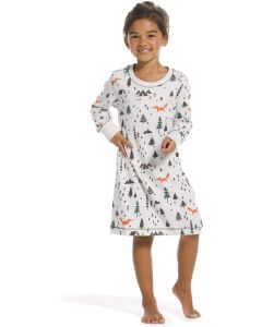 Maat 5 Mint Nightgown met Graphic of Girl in Matching Nightgown met haar grote herdershond Kleding Meisjeskleding Pyjamas & Badjassen Pyjama Nachthemden en tops "Girls Best Friend" is geschreven langs de bodem 