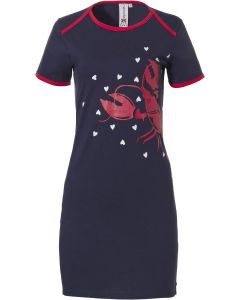 Blauw Rebelle nachthemd kreeft