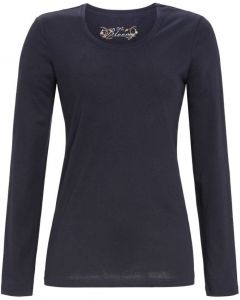 Bloomy pyjamashirt effen midnight