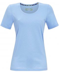 Dames pyjamashirt Ringella azuurblauw