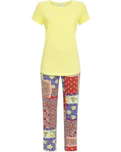 Ringella pyjama bont patroon geel