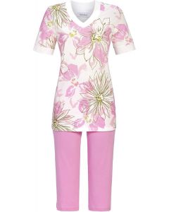 Ringella pyjama bloemen roze