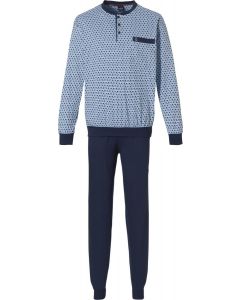 Lichtblauwe heren pyjama katoen
