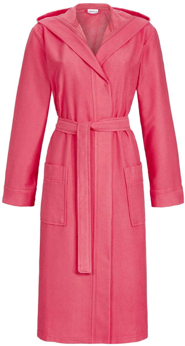 Roze uniseks badjas capuchon